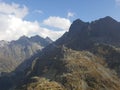 Poland, Malopolska, Tatra mountains - the Rysy, Nizne Rysy and Mieguszowieckie Szczyty mounts.