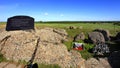 Poland, Masuria region, Wizna Ã¢â¬â 2009/05/05: Wizna Stregowa Hill Monument of the Wizna defense battle from September 1939 Royalty Free Stock Photo