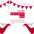 Poland National Day Vector Template Design Illustration