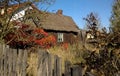 Poland. An old cottage in the Masovian countryside Royalty Free Stock Photo