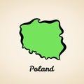 Poland - Outline Map