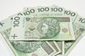 Poland PLN currency 100 Royalty Free Stock Photo
