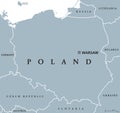 Poland political map