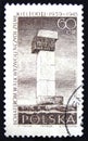 Poland postage stamp shows Monument to heroes of the liberation of the land of Kielce, Kielce Memorial, circa 1965