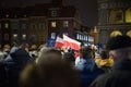 Poland, Poznan, 11.24.2017: Lights for judiciar