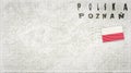 Poland Poznan Vintage Mail Envelope Royalty Free Stock Photo