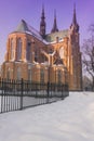 Poland, Radom, Cathedral, Winter, clear sky