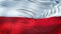 POLAND Realistic Waving Flag Background