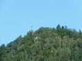 Poland, Rudawy Janowickie - the cross on the peak of KrzyÃÂ¼na GÃÂ³ra mountain in Rudawy Janowickie mountains.