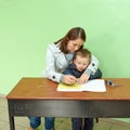 Poland's parliamentary election 2011 - desk votin