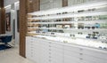 Poland, Slupsk 2022 - luxurious eyeglasses retail shop interior