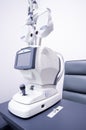 Poland, Slupsk 2022 - optometrist specialized eyesight diagnosis equipment