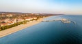 Poland. Sopot resort aerial panorama Royalty Free Stock Photo