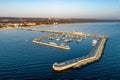 Sopot resort with pier and beach, Poland. Aerial view