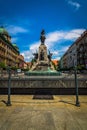 Poland - Statue on the main street - Krakow Royalty Free Stock Photo