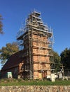 Village church under renovation, Poland