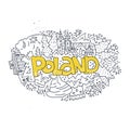 Poland symbols vector illustration