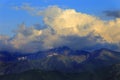 Panoramic landscape view of Tatra Mountains, near Zakopane in Poland Royalty Free Stock Photo