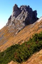 Poland, Tatra Mountains, Zakopane Ã¢â¬â Little Giewont and Siodlo peaks, path to Czerwone Wierchy peaks