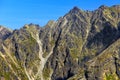 Poland, Tatra Mountains, Zakopane - panoramic view of High Tatra Mountains Ã¢â¬â Koscielec, Kozi Wierch and Zawratowa Turnia peaks Royalty Free Stock Photo