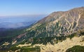 Poland, Tatra Mountains, Zakopane - panoramic view of High Tatra Mountains - Zadni Uplaz, Panszczyca Zolta Turnia and Maly Royalty Free Stock Photo