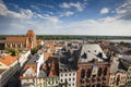 Poland - Torun, city divided by Vistula river between Pomerania Royalty Free Stock Photo