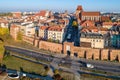 Poland. Torun old city. Aerial view Royalty Free Stock Photo