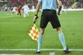 Poland vs Portugal 2:3 . In the picture assistant of referee