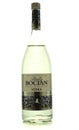 Bocian vodka bottle on white background