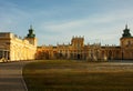 Poland-Warsaw, Wilanow, December 2015.View on the Royal Palace i
