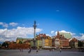 Poland, Warsaw, Zamkowy Square and King Sigismund`s Column