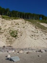 Poland, Wolin island - sandy cliff. Royalty Free Stock Photo