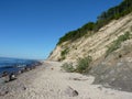 Poland, Wolin island - sandy cliff.