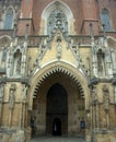 Poland, Wroclaw, Ostrow Tumski (Cathedral Island), Cathedral of St. John the Baptist, main portal