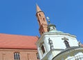 Poland, Wroclaw, Piaskowa, cathedral of St. Vincent and St. James, the main spire of the cathedral