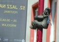 Poland, Wroclaw, Svydnytska Street, bronze figure of a dwarf Slupnik