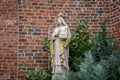 Poland , Zielona Gora , 03.04.2022. Stone statue of Saint Hedwig of Silesia