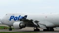 Polar Air Boeing braking after landing