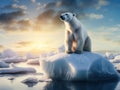 Polar Bear Balancing Royalty Free Stock Photo