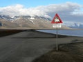 Polar bear crossing Royalty Free Stock Photo