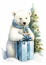 Polar Bear Giving Gifts