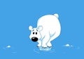 Polar bear ice melting north pole animal