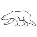 Polar bear logo, bear logo, animal logo, sticker label