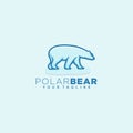 Polar Bear logo vector design template inspiration idea Royalty Free Stock Photo