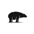 polar bear logo vector icon illustration Royalty Free Stock Photo