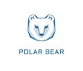 Polar bear logo vector Royalty Free Stock Photo