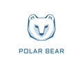 Polar bear logo vector