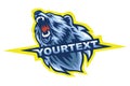 Polar Bear Sport Mascot Logo Vector Royalty Free Stock Photo