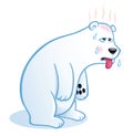 Polar Bear Sweating and Feeling the Effects of Climate Change