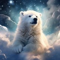 Polar bear Ursus months old Royalty Free Stock Photo